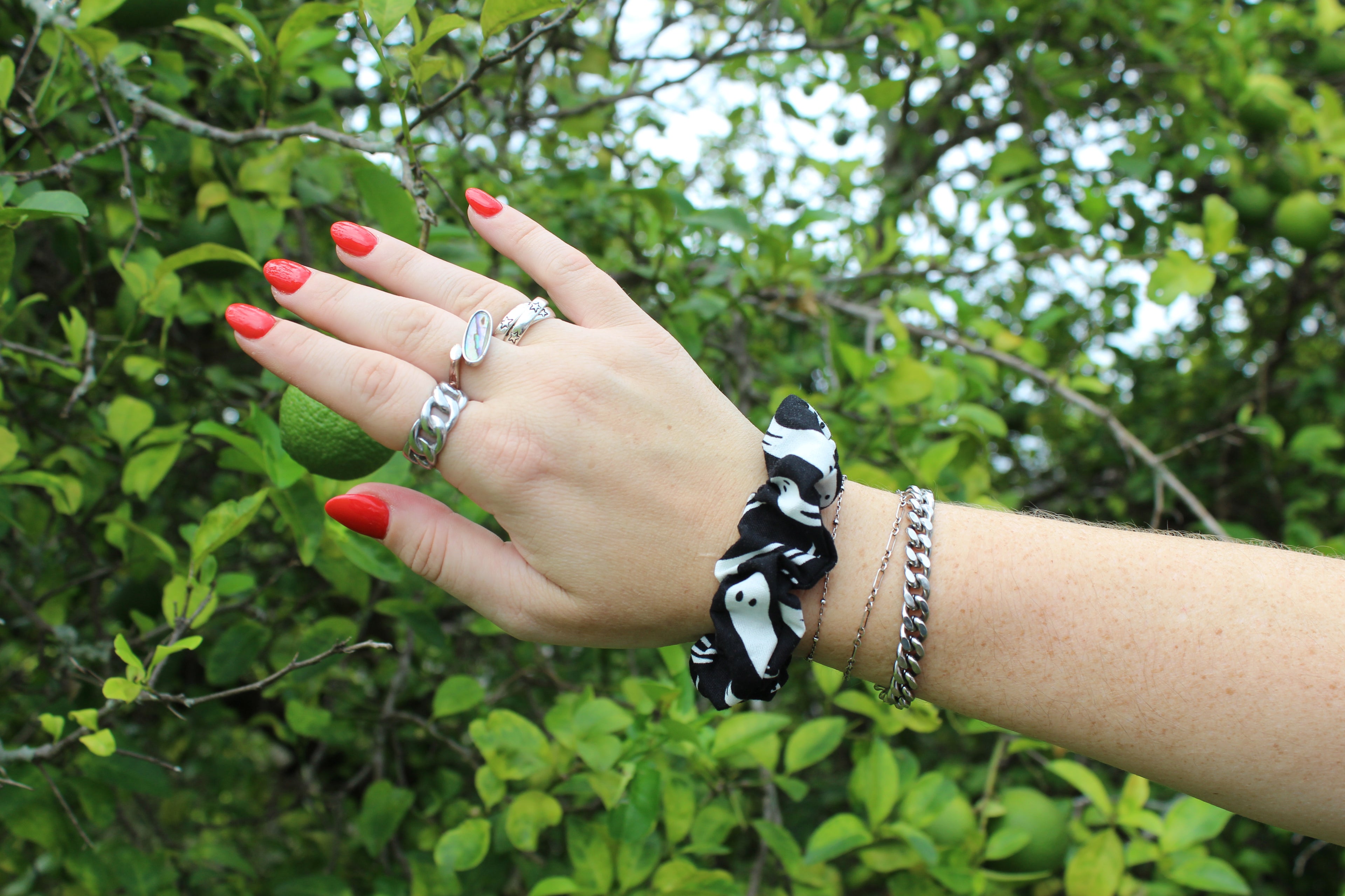 Boo Matching Hair Scrunchie