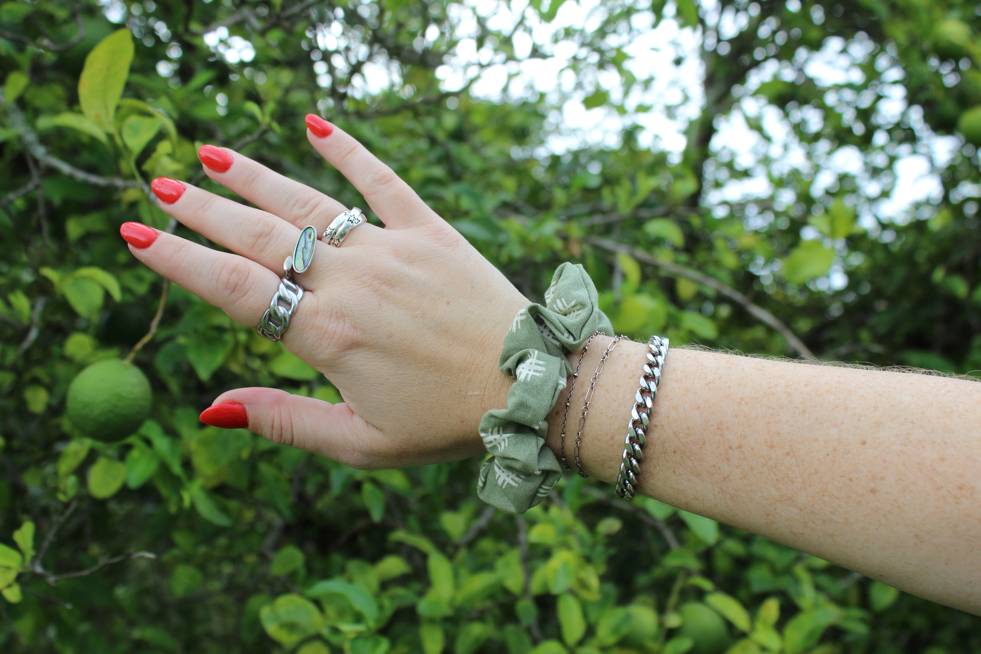 Fall Farmer Matching Hair Scrunchie