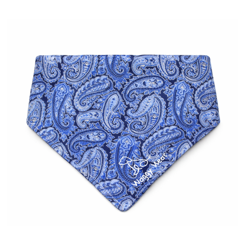 Blue Bandit – Summer Tie-On Dog Bandana