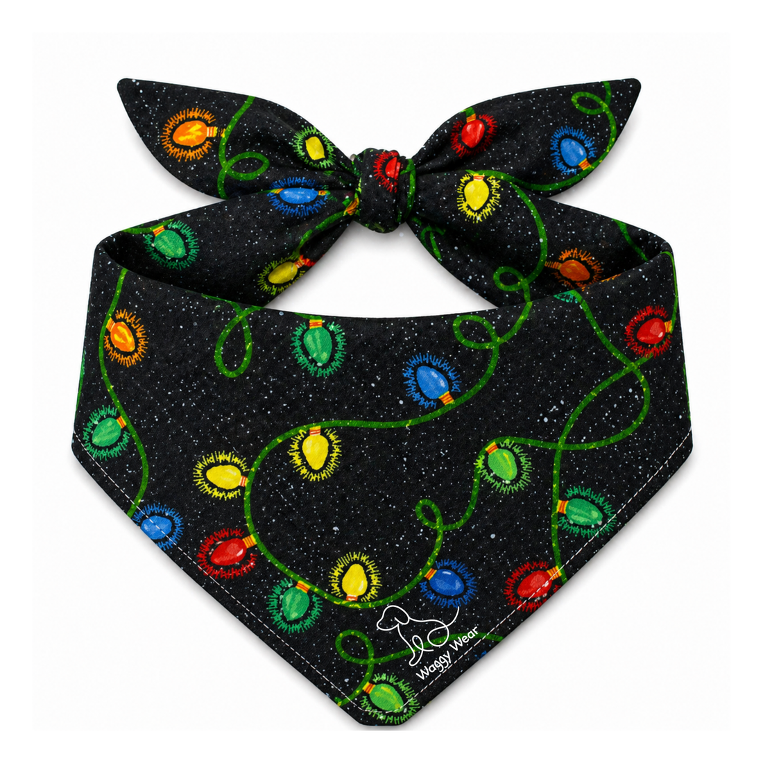 Holiday Spark – Tie-On Dog Bandana