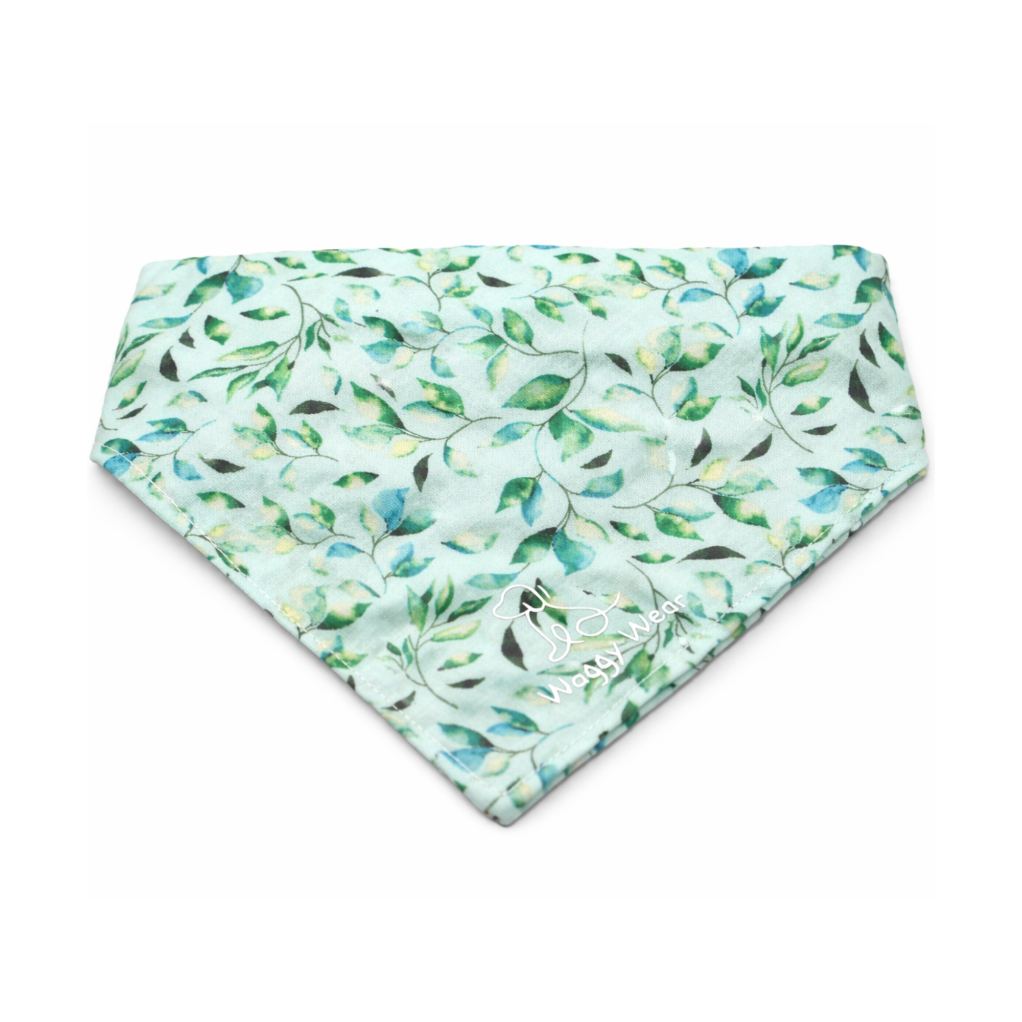 Leafy Breeze – Summer Tie-On Dog Bandana