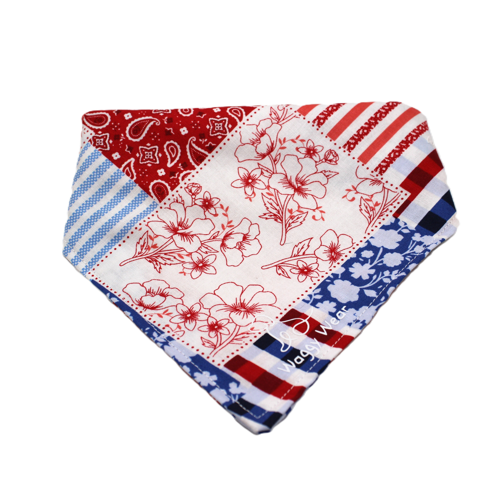 Patchwork – Summer Tie-On Dog Bandana