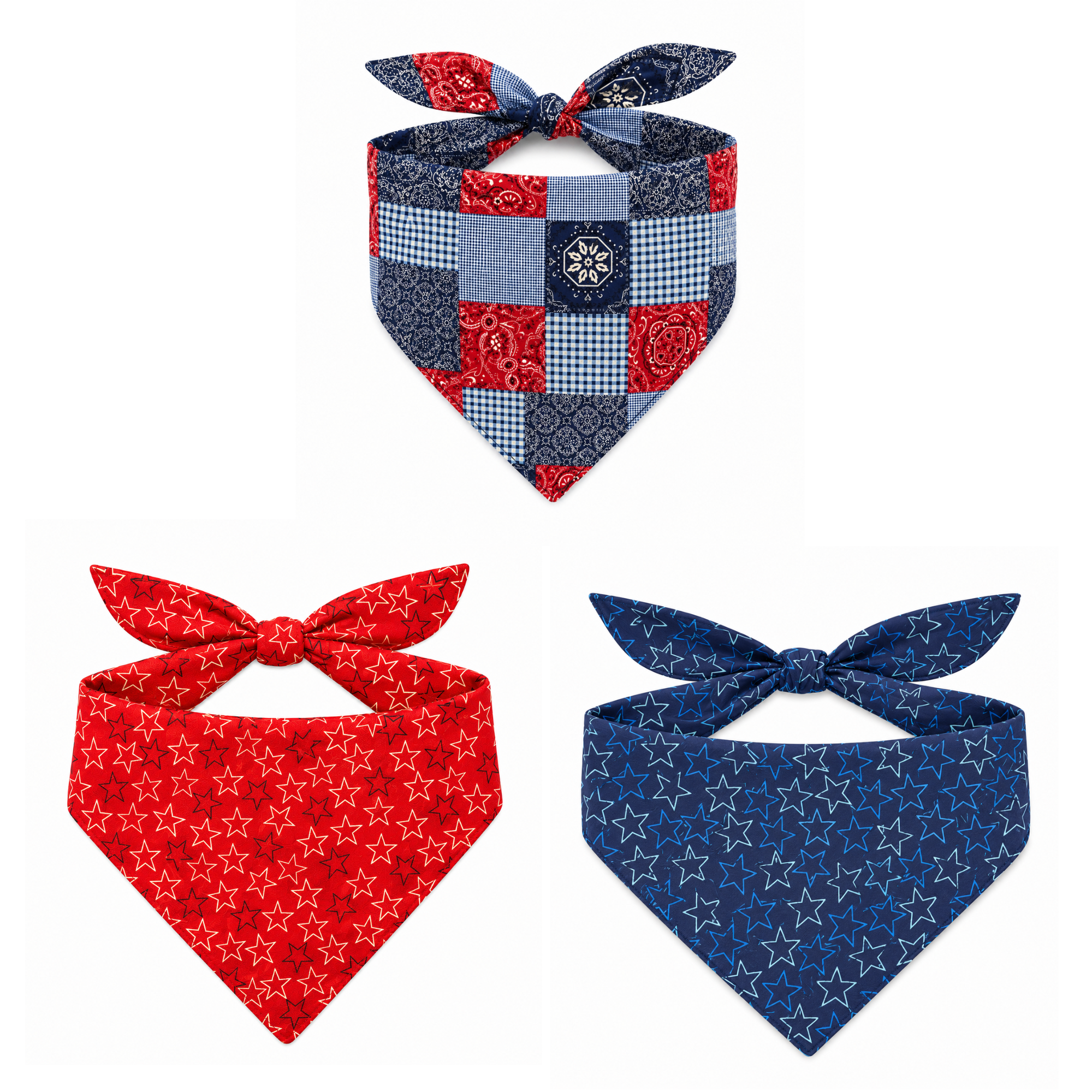 Red, White & Woof Trio