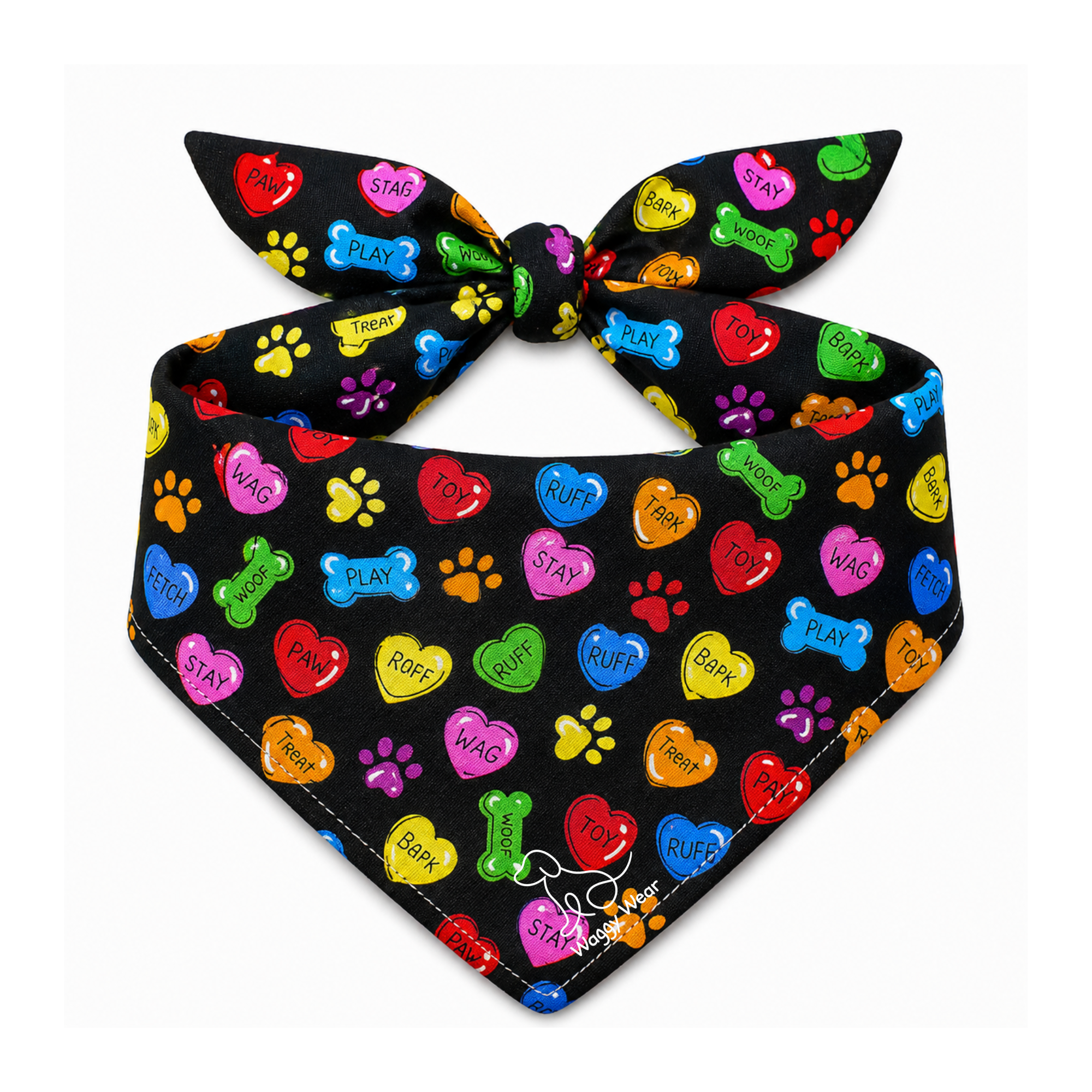 Paws & Candy – Tie-On Dog Bandana