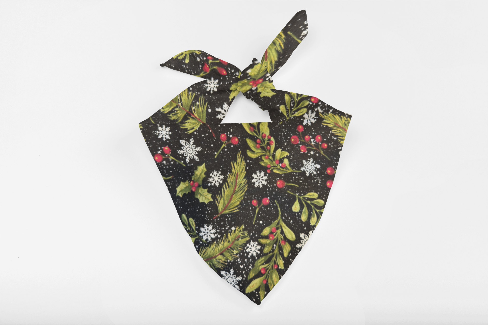 Mistletoe Mania – Christmas Tie-On Dog Bandana