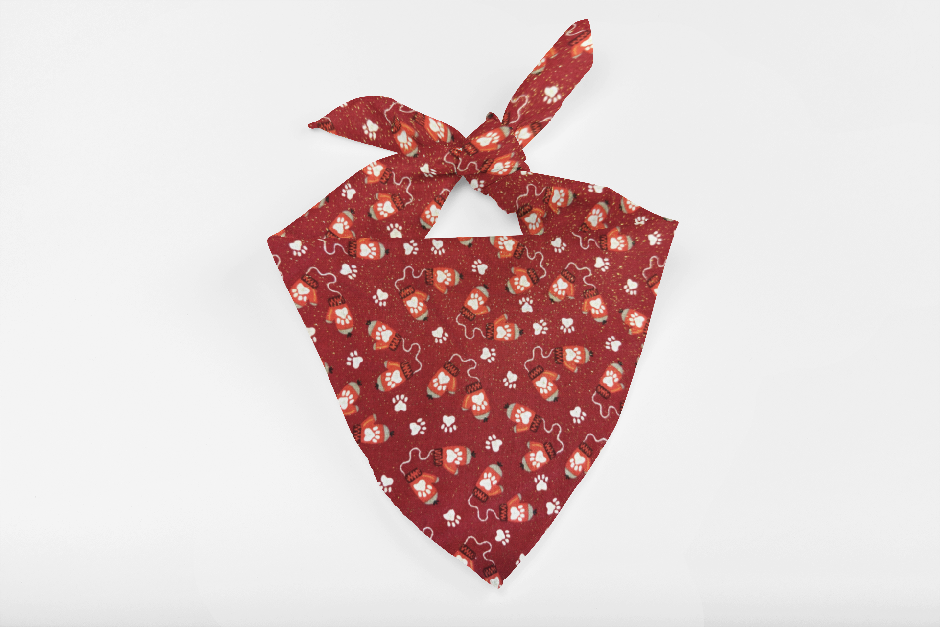 Winter Paws – Christmas Tie-On Dog Bandana