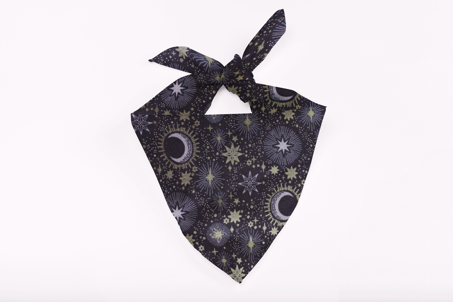 Moonlit Paws – Fall Tie-On Dog Bandana