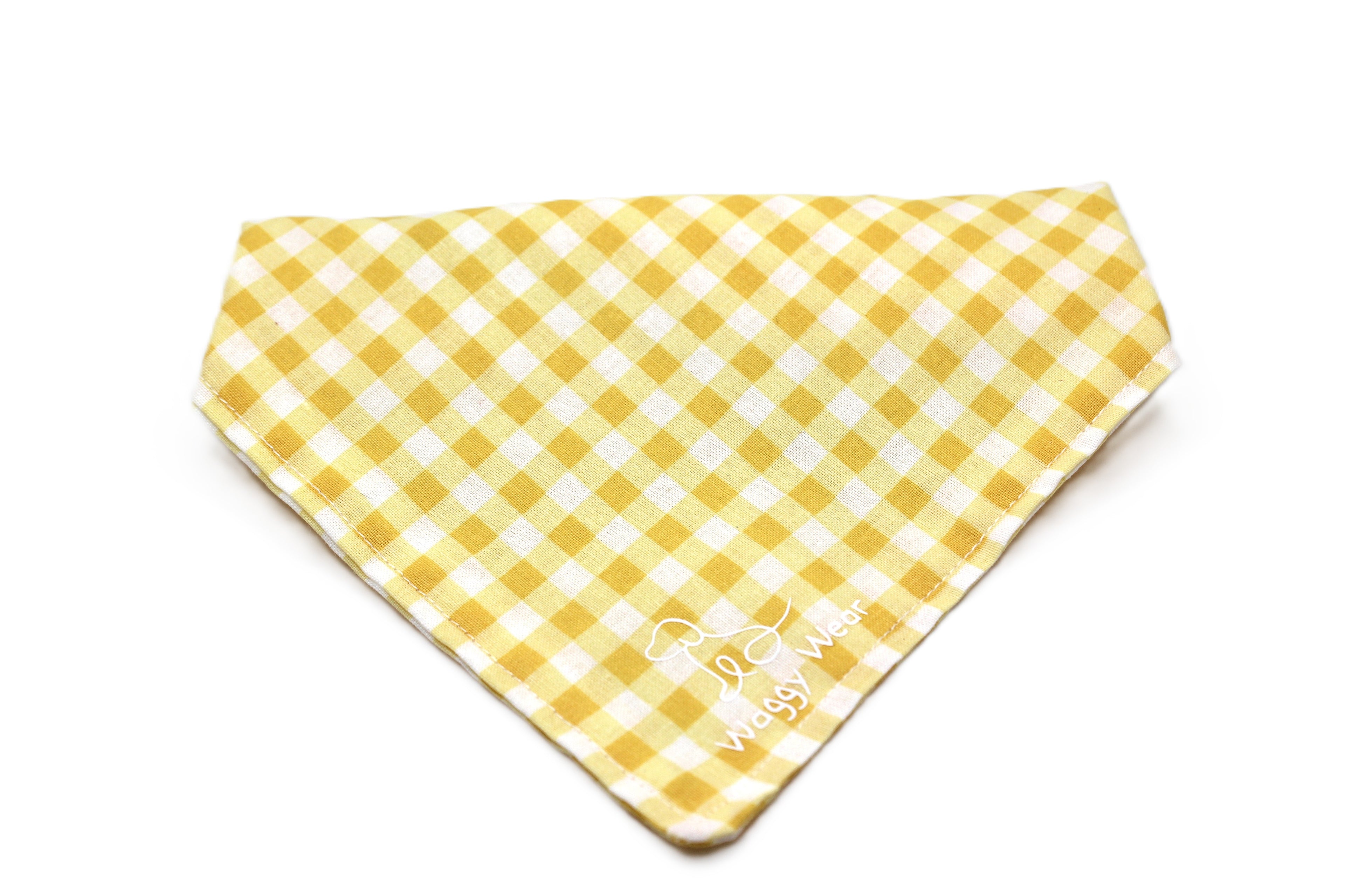 Mustard Classic – Tie-On Dog Bandana