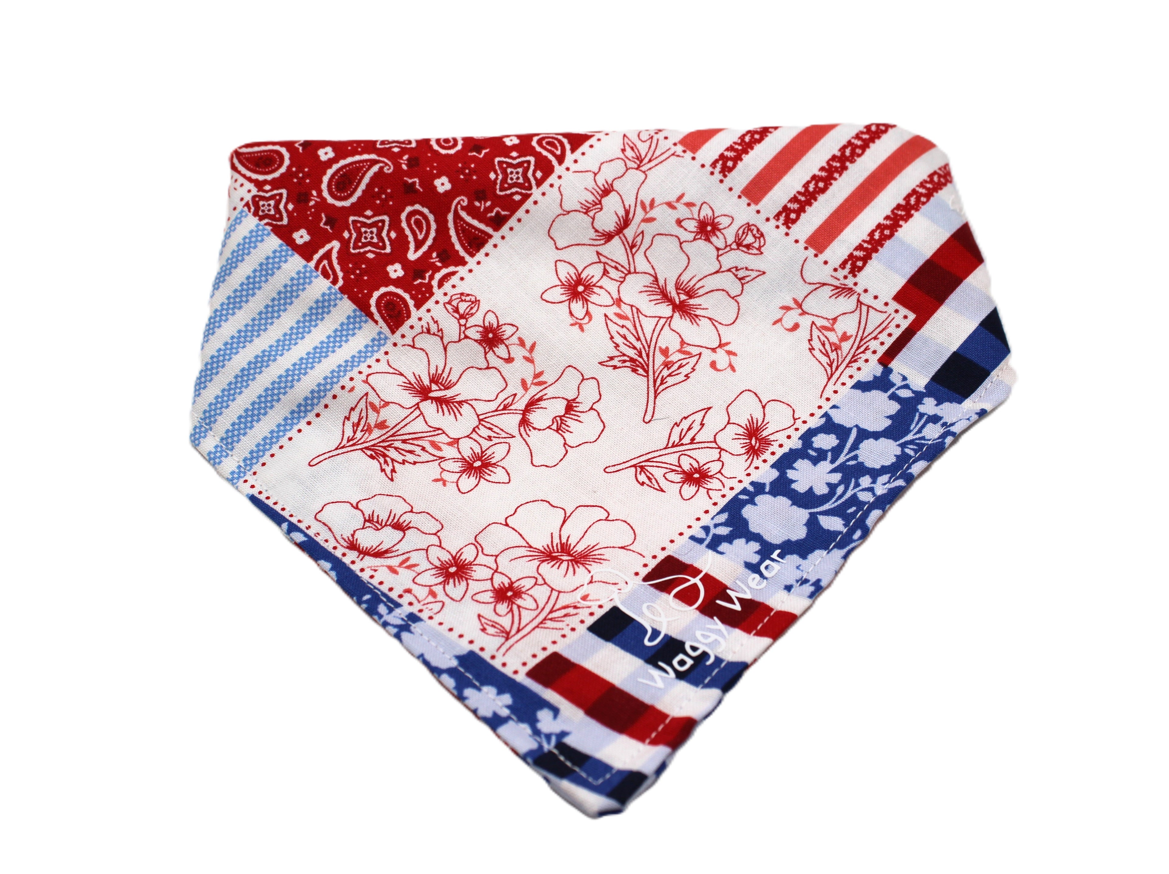 Patchwork – Summer Tie-On Dog Bandana