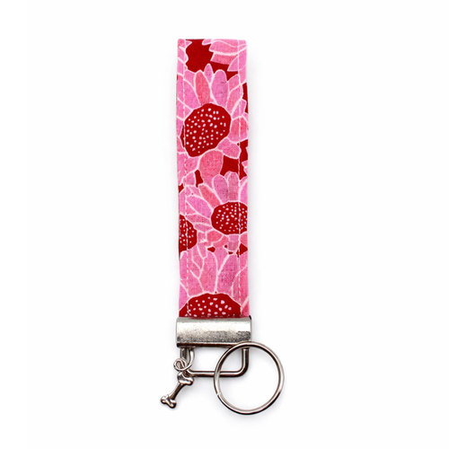 Pink Petals Matching Keychain
