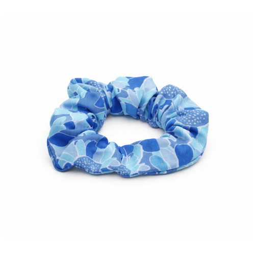 Summer Blues Matching Hair Scrunchie