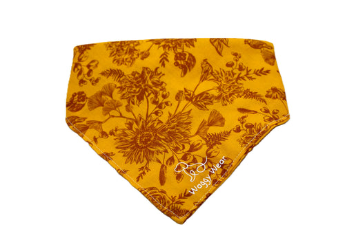 Sunflower Glow – Tie-On Dog Bandana