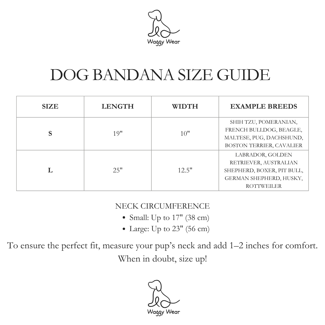 Festive Flannel – Tie-On Dog Bandana