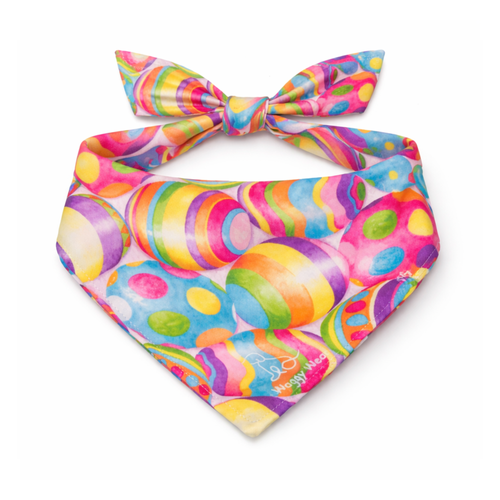 Eggapalooza – Tie-On Dog Bandana