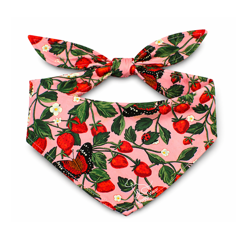 Berry Sweet – Tie-On Dog Bandana