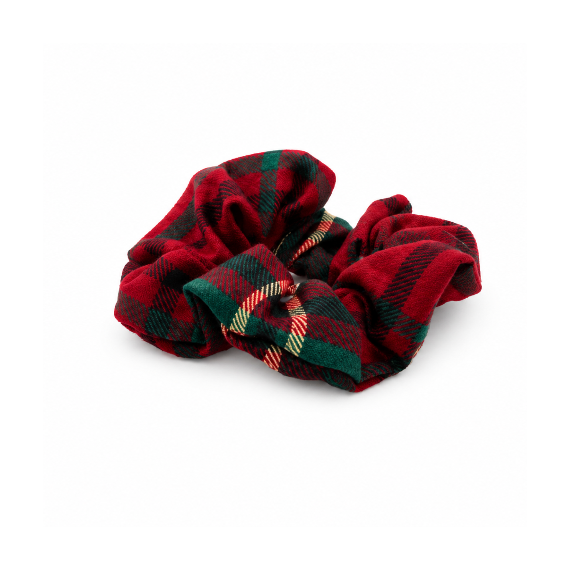 Festive Flannel Matching Hair Scrunchie