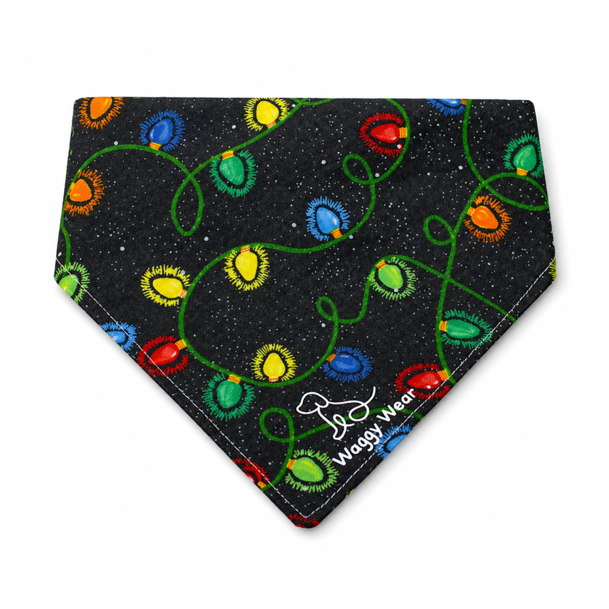 Holiday Spark – Tie-On Dog Bandana
