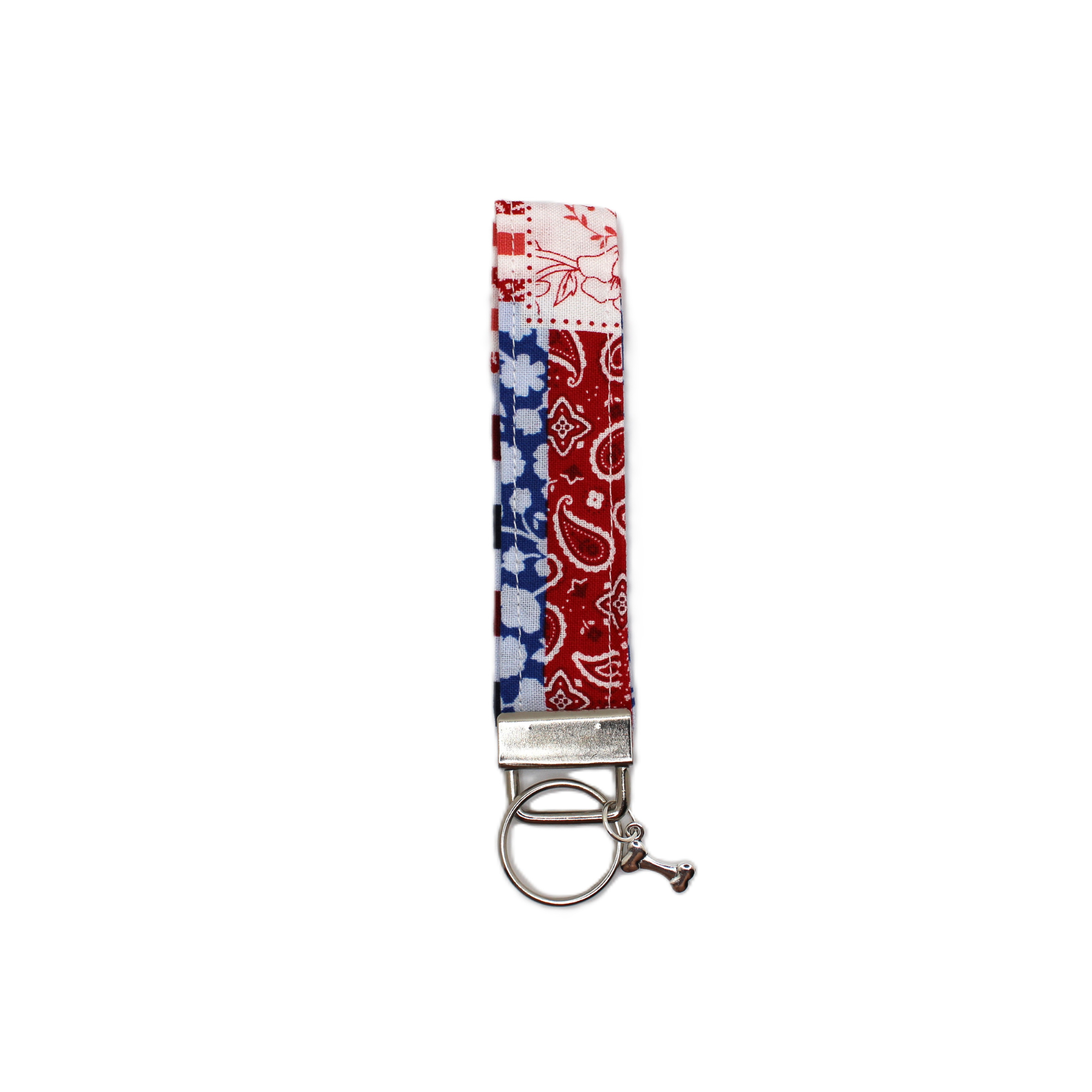 Patchwork Matching Keychain