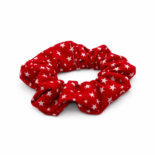 Red White Woof Matching Hair Scrunchie