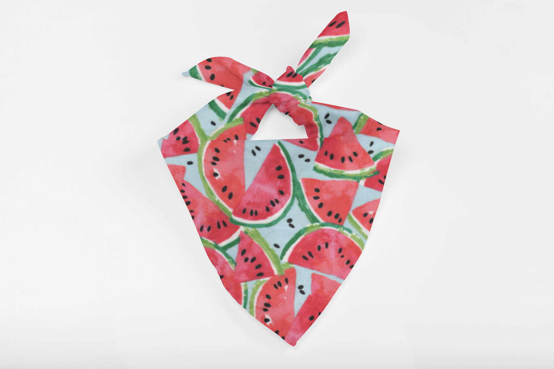 Watermelon Splash – Tie-On Dog Bandana